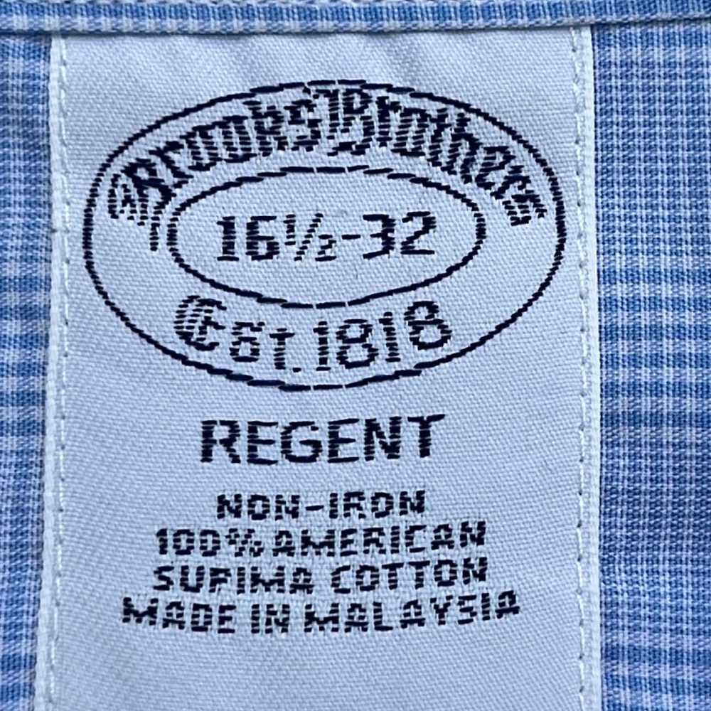 Brooks Brothers Regent cotton shirt 16.5 neck, 32 sleeve - Picture 5 of 6